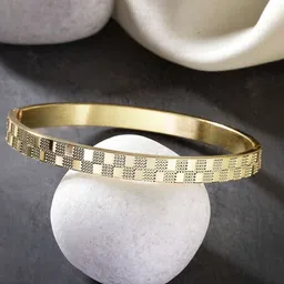 Anouk Men Gold-Plated Stainless Steel Kada Bracelet-image-94