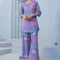 JISORA Printed Pure Cotton Top & Trouser-picture-12
