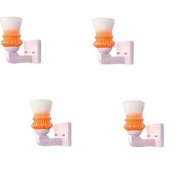 1ST TIME Orange & White Solid Glass Traditional Cylinder Wall Lamps Wall Lamps-picture-25
