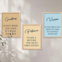 walllane Motivational Wall Art With Frame Home Decor Wall Painting For Living Room Office Bedroom-picture-16