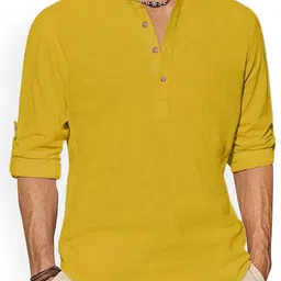 EdinWolf Men Solid Daily Cotton Straight Kurta-picture-28