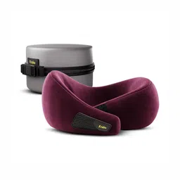 FRIDO Purple Memory Foam Filled Faux Velvet Breathable Therapedic Pillow-image-22