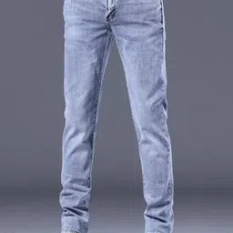 HERE&NOW Men Slim Fit Low Distress Light Fade Jeans-picture-12