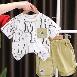 POP STREET KIDS Boys Printed T-shirt With Shorts-image-62