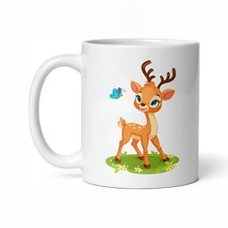 Mr UVD White & Brown Printed Ceramic Glossy Mugs Set of Cups and Mugs-image-16