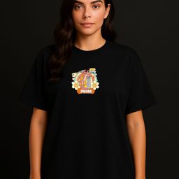 Anikmart Women Pink Panther Dri-FIT Graphic Printed Round Neck Cotton Oversized T-shirt-picture-44