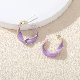 BEYTER Sterling Silver Contemporary Half Hoops-16