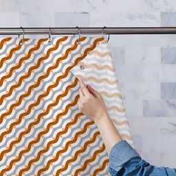 ArtzFolio Single Piece Waterproof Polyester Shower Curtain-image-46
