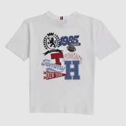 Tommy Hilfiger Boys Typography Printed Round Neck Pure Cotton Relaxed Fit T-shirt-picture-25