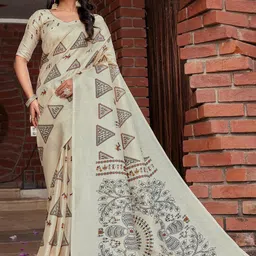 KALINI Women Geometric Printed Bandhani Saree-picture-3