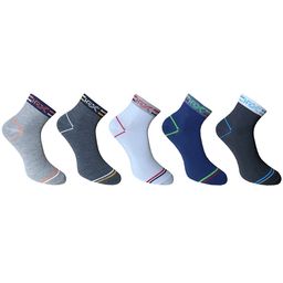 HRX by Hrithik Roshan Men Pack of 5 Striped Ankle Length Socks-26