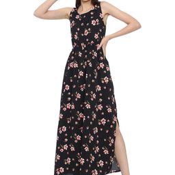 ROARERS Floral Print Crepe Maxi Dress-image-98