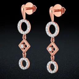Joyalukkas 18KT Gold Twinkle Teardrop Diamond Earring -2.98 g-picture-12