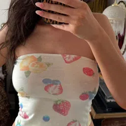 LULU & SKY Novelty Women Conversational Print Tube Top-image-64