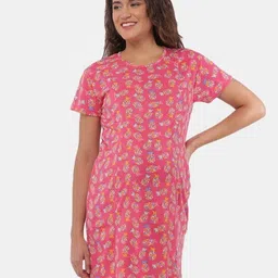 The Mom Store Printed Nightdress-image-21
