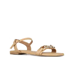 Inc 5 Women Embellished Open Toe Flats-1