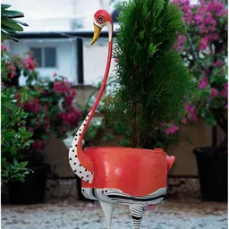 FREEDOM TREE Pinky The Flamingo Coral PrintedPlanters-56