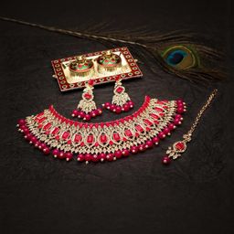 VATSALYA CREATION Women Artificial Stones Studded Jewellery Set-18
