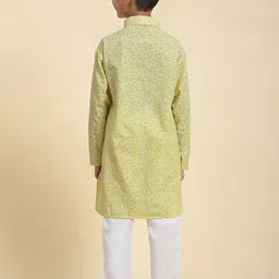 Pro-Ethic STYLE DEVELOPER Boys Ethnic Motifs Printed Regular Pure Cotton Kurta with Pyjamas image 5