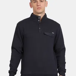 t-base Men Solid Mock Collar Sweatshirt-image-38