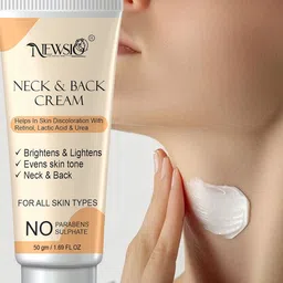 Newsio Neck Back Cream Removes Fine Lines & Tanning With Lactic Acid - 50 g image 4