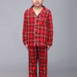 Biglilpeople Unisex Kids Checked Night suit-picture-18