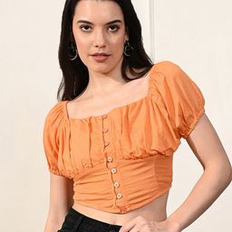 DressBerryWomen Square Neck Crop Top-image-32