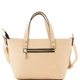 Flingo Striped PU Oversized Structured Handheld Bag image 4