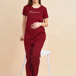 PASTEL CLIP Women Printed Night suit-image-82