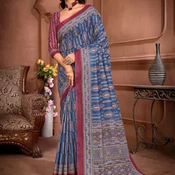 Anouk Rustic Ethnic Motifs Bagru Saree-39