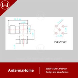 AntennaHome AHCG.202 SMA-K Bended Q4 DIP Connector Right Angle SMA-K Connector For DIP Mounting - RS7359AntennaHome AHCG.202 SMA-K Bended Q4 DIP Connector Right Angle SMA-K Connector For DIP Mounting - RS7359 image 2