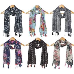 StoleVilla Women Pack of 6 Printed Stole-19