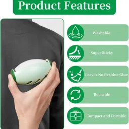 sparkless Reusable Lint Roller Ball, Mini Travel Size Lint Roller for Clothes Lint Roller image 2