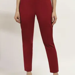 Rangriti Women Comfort Low-Rise Trousers-image-42