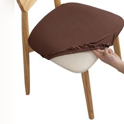 HOUSE OF QUIRK Brown Chair Seat Cover-image-52