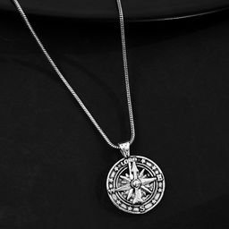 Voylla Silver-Plated Contemporary Pendants with Chains-image-52