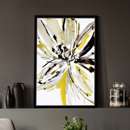 Myntra Elegant Homes Yellow & White Single Piece Canvas Floral and Botanical Wall Paintings-image-99