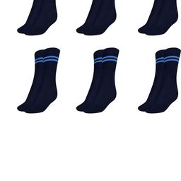 MUKHAKSH Unisex Blue Socks-11