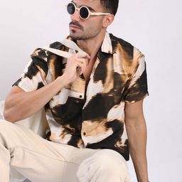 Bene Kleed Men Abstract Printed Casual Shirt-image-107