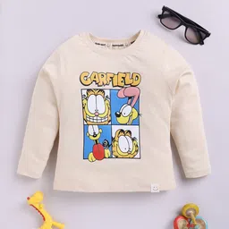 Happy Faces Boys Garfield Printed Pure Cotton T-shirt-picture-18