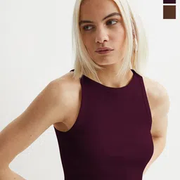 TOOCHKI Women Pack of 2 Ribbed Tank Crop Top-picture-5