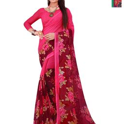 Moda Rapido Floral Pure Georgette Saree-image-94