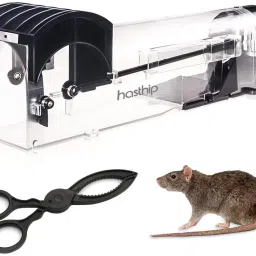 Rat Trap Cage Humane Mouse Trap Monitor Garden Live Trap-7