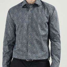 Eton Men Slim Fit Spread Collar Floral Printed Cotton Formal Shirt-image-63