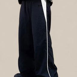 TABADTOD Women Striped Relaxed Loose Fit Easy Wash Trousers-image-38