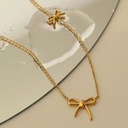 Estailo fashion Gold-Plated Minimal Necklace-image-62