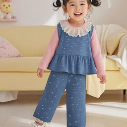Googo Gaaga Girls Embellished Tunic with Trousers-picture-48
