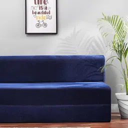 Solis Primus Comfort for all Blue Foam Fold Out Sofa Cum Bed-image-90
