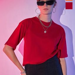 DIMPY GARMENTS Women 2 Pockets Boxy T-shirt-image-75