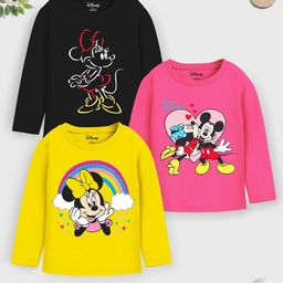 Disney By Miss and Chief Girls 3 Minnie Mouse Printed Applique T-shirt-picture-31